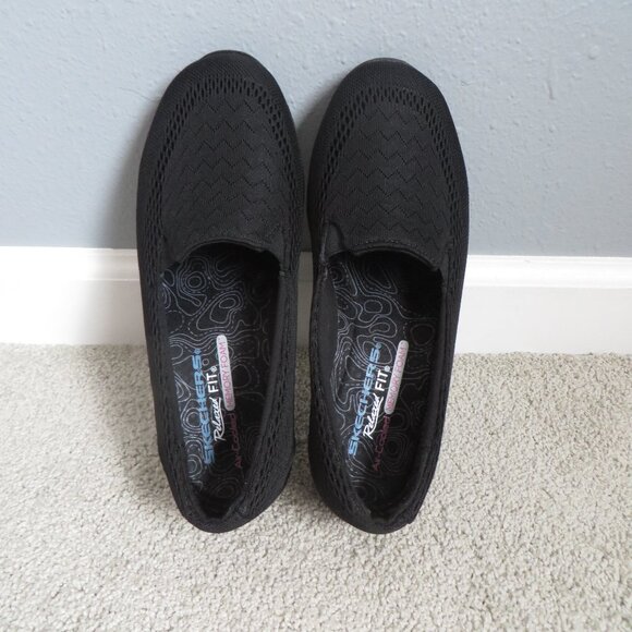 Skechers Womens Reggae Fest Willows Shoes Size 7 Black Slip On #49244 - Picture 5 of 10
